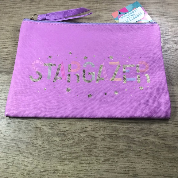 Athena Galore Handbags - Purple Stargazer Makeup Cosmetic Bag